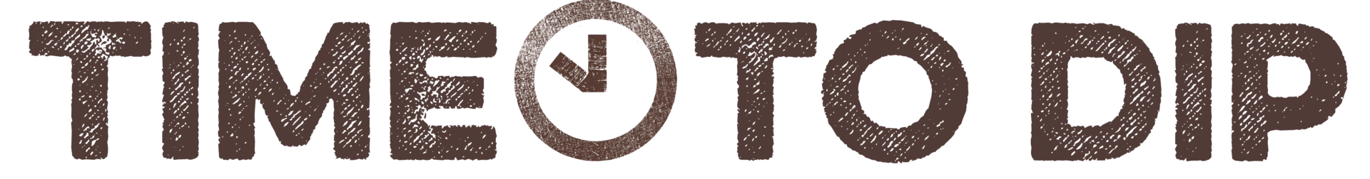 Time to Dip Logo - Brown